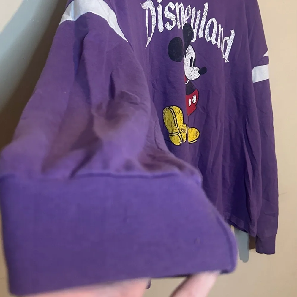 Disneyland 3x Purple Mickey Mouse Long-Sleeve Top - Picture 3 of 7